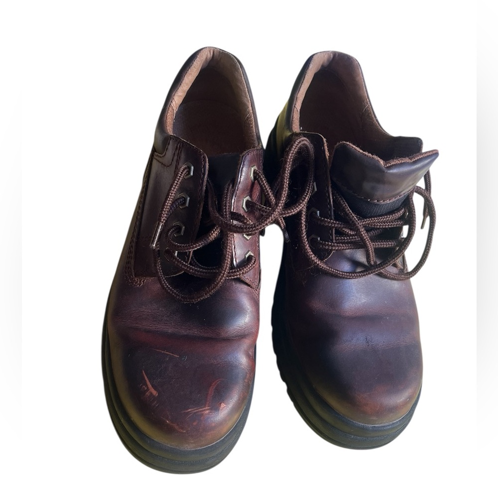 Dockers Dark Brown Leather Oxfords